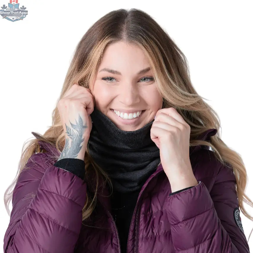 Merino Wool Neck Gaiter — Reversible, Unisex - Shopthatapp.ca