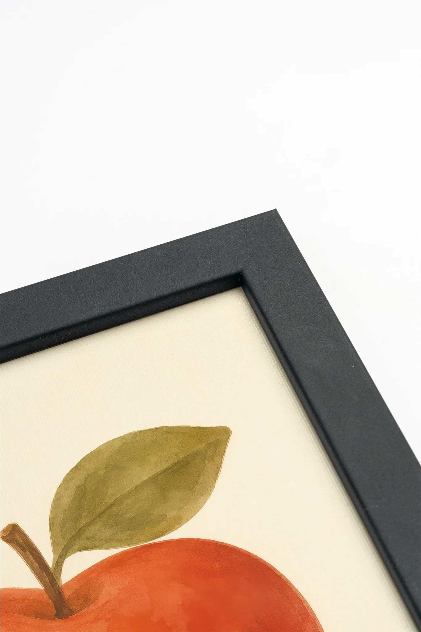 POMME ROUGE Artwork - Oeuvre sur toile rigide, encadré Noir (Collective) - Shopthatapp.ca