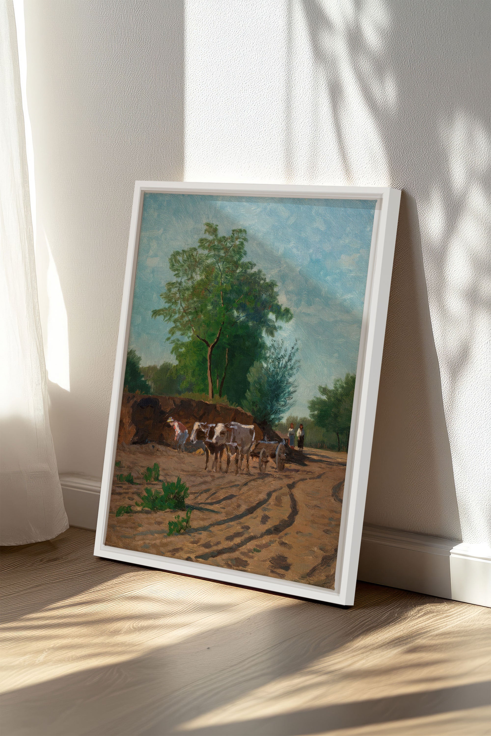 Route du Village Artwork - Canvas Stretch Art Piece