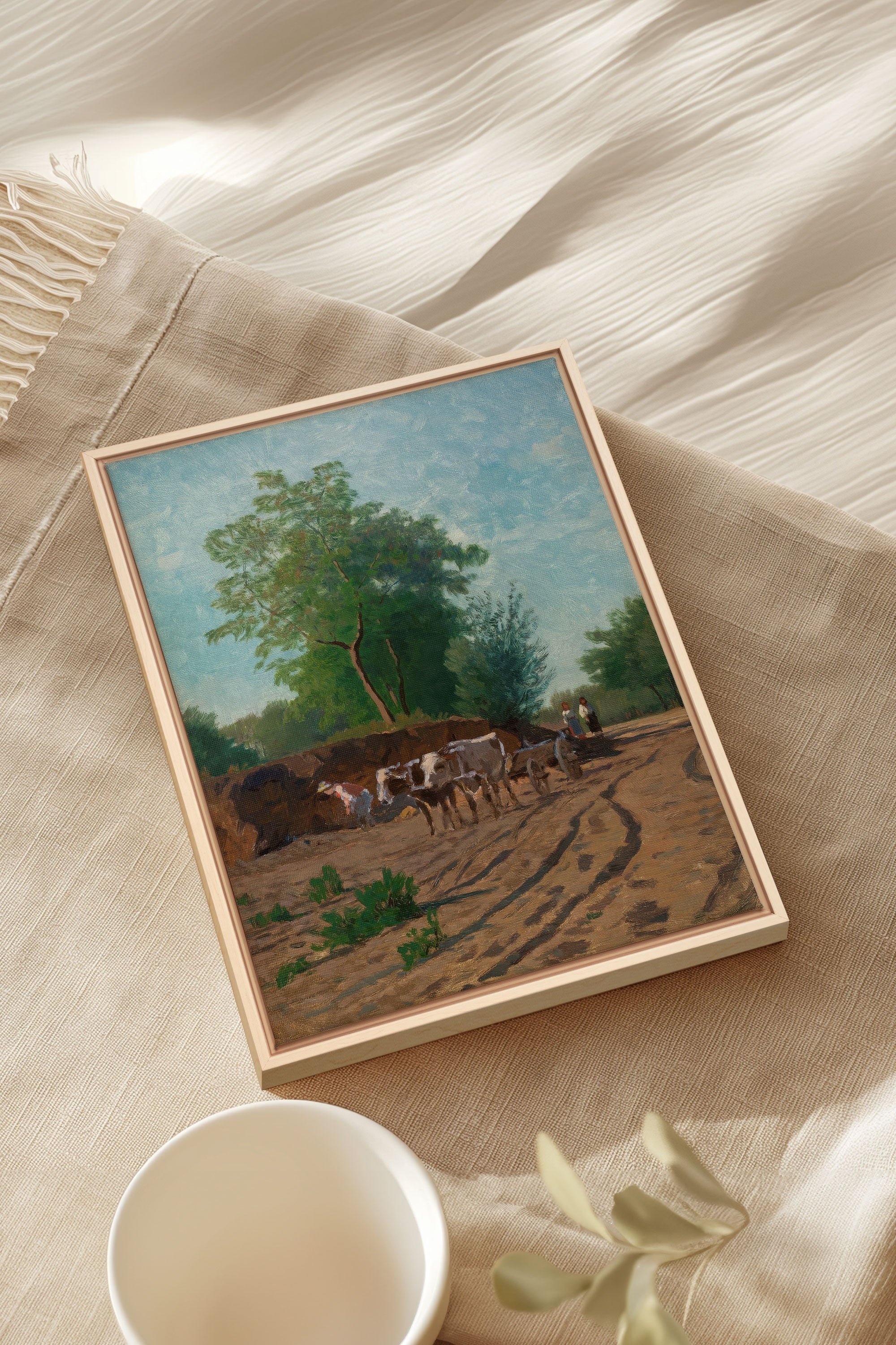 Route du Village Artwork - Canvas Stretch Art Piece