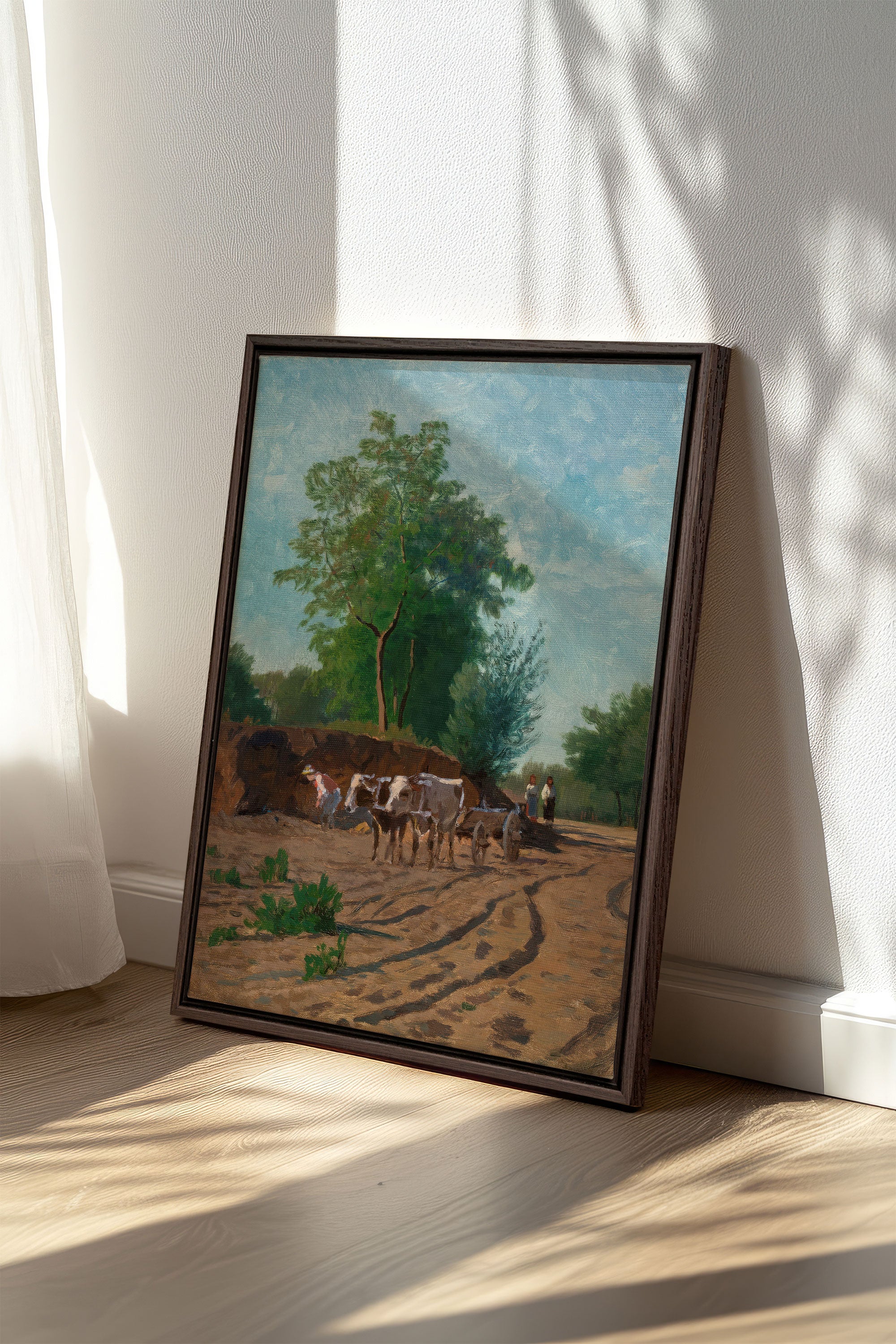 Route du Village Artwork - Canvas Stretch Art Piece