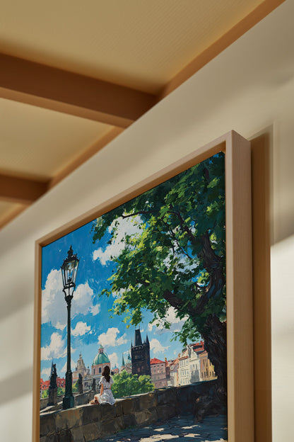 PRAGUE REVERIE Canvas Artwork - Oeuvre sur Toile Étirée - Shopthatapp.ca