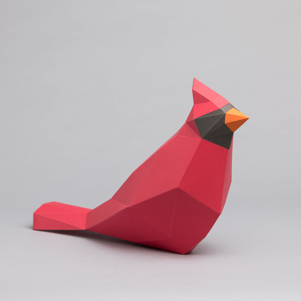 DIY Cardinal 3D Origami paper model Kit - Www.Shopthatapp.ca