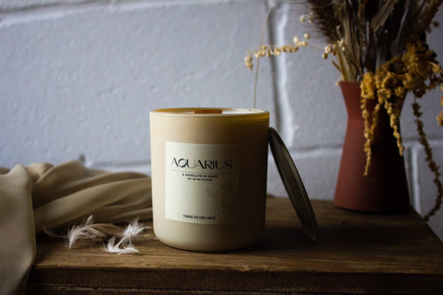 Aquarius Soy Wax Candle - 8oz Natural and Eco-Friendly Delight - Shopthatapp.ca