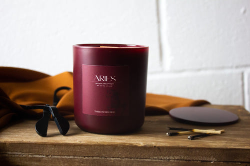 Aries Soy Candle - 8oz Natural Soy Wax for Zodiac Lovers - Shopthatapp.ca