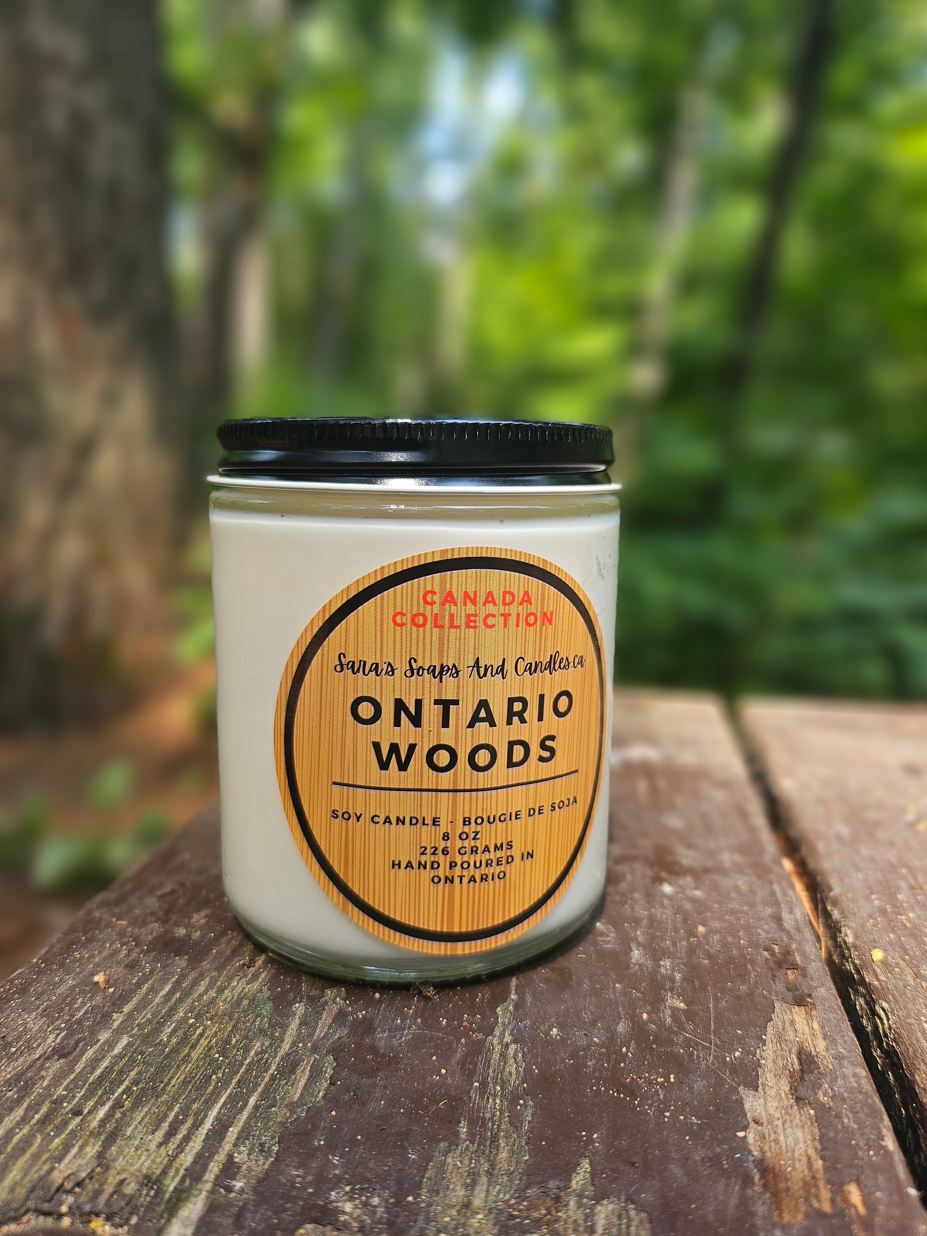Ontario Woods Soy Candle - 8 oz - Shopthatapp.ca