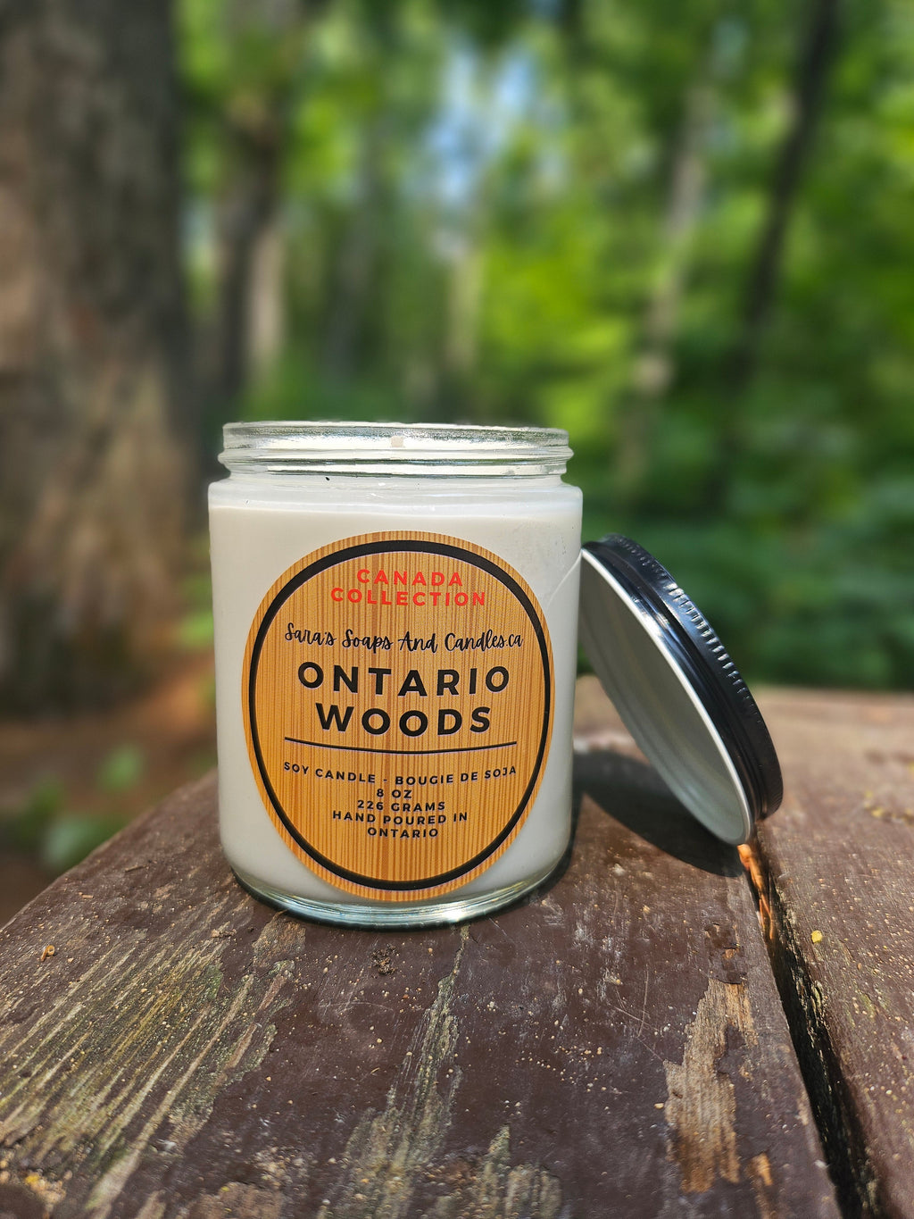Ontario Woods Soy Candle - 8 oz - Shopthatapp.ca