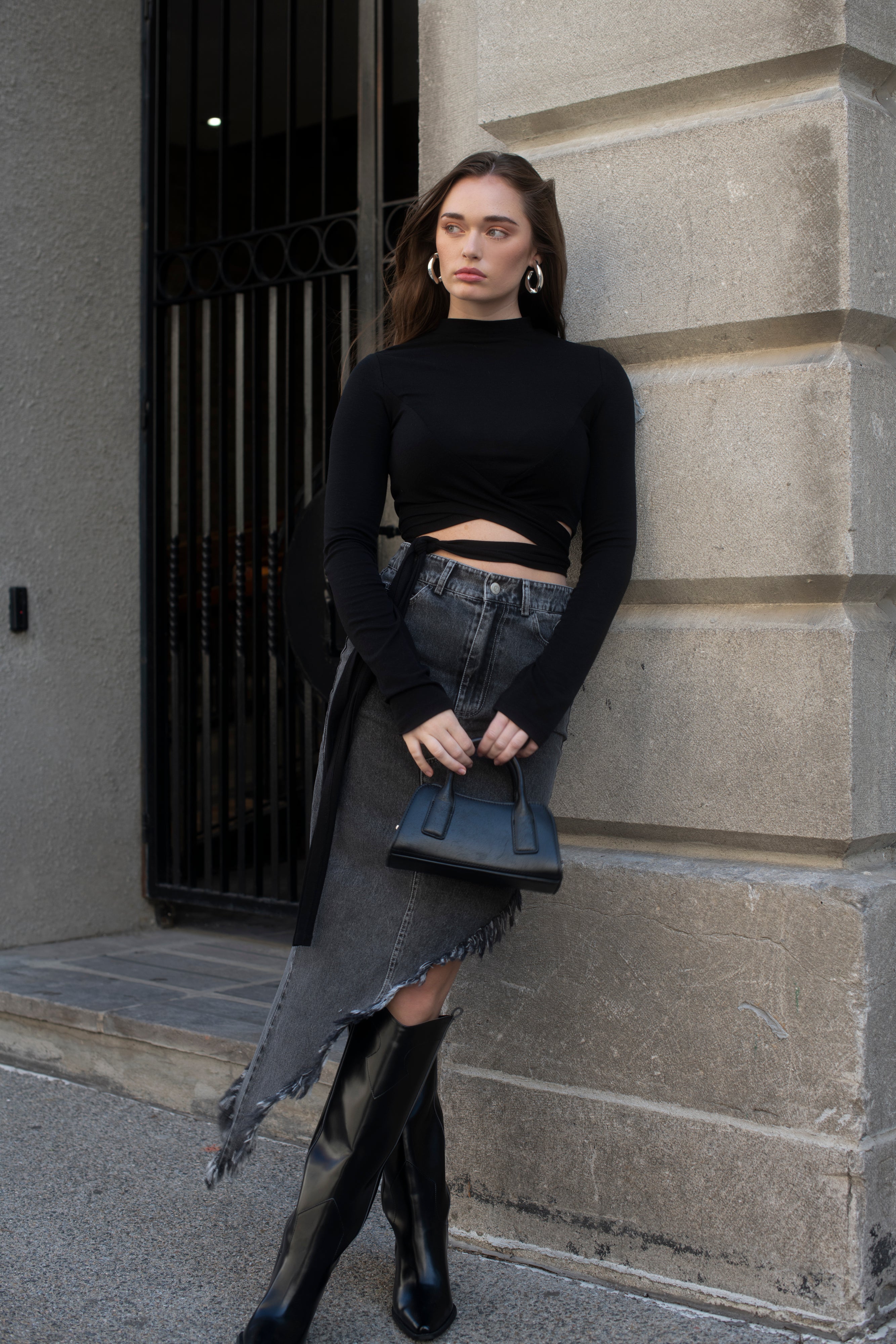 Long Sleeve Wrap Top - Shopthatapp.ca