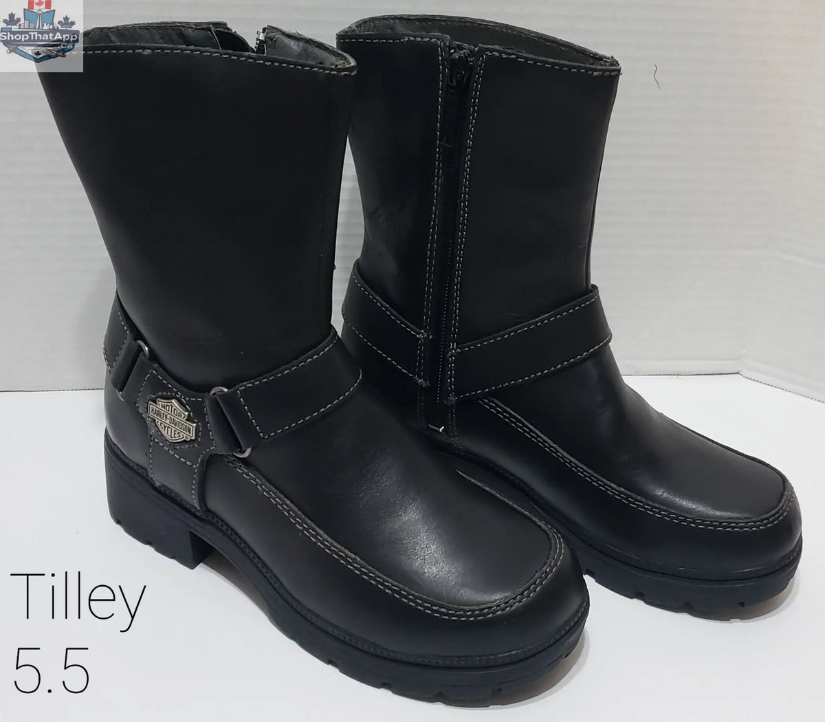 Harley-Davidson Women's Boots Size 5.5 - Stylish and Durable Tilley Footwear - Shopthatapp.ca