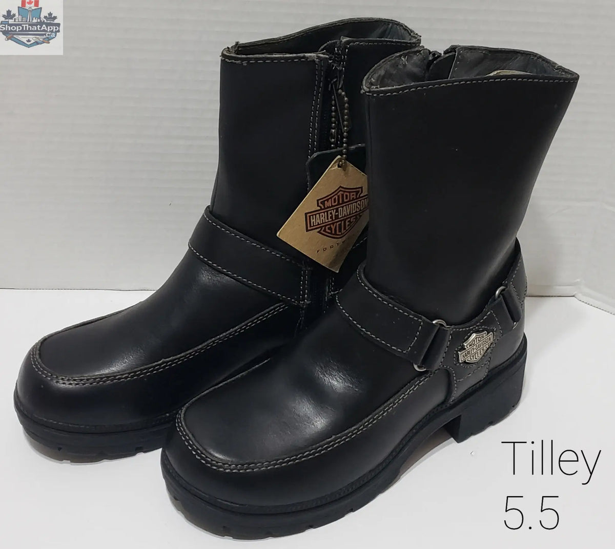 Harley-Davidson Women's Boots Size 5.5 - Stylish and Durable Tilley Footwear - Shopthatapp.ca