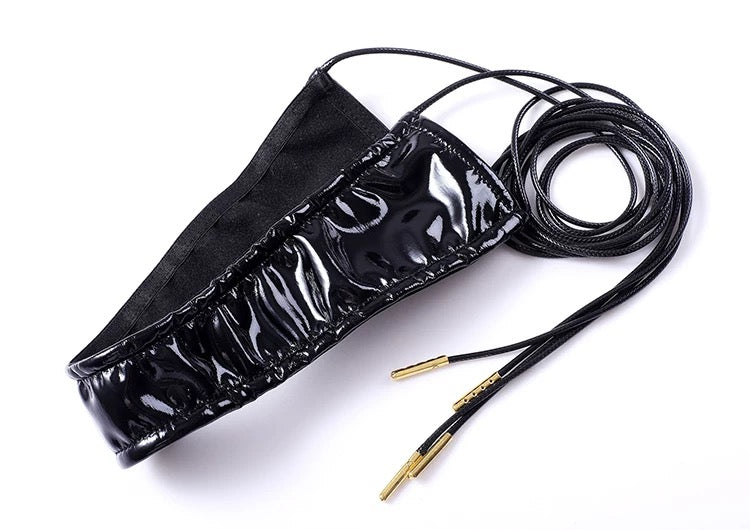 PU Leather Bound Bunny Strapless Bunny Girl Cosplay Costume Sexy Open Crotch Lingerie - Shopthatapp.ca