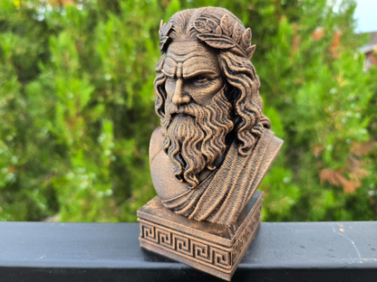 Zeus Bust Greek Mythology Decorative Sculpture - Shopthatapp.ca