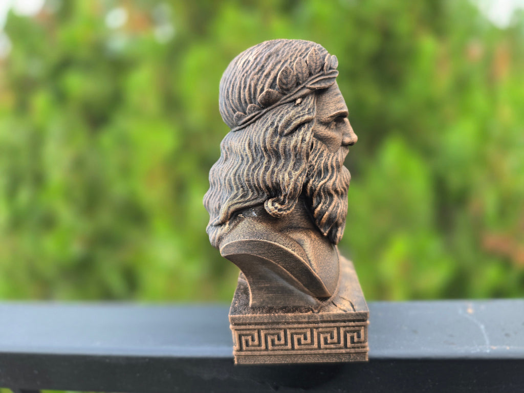Zeus Bust Greek Mythology Decorative Sculpture