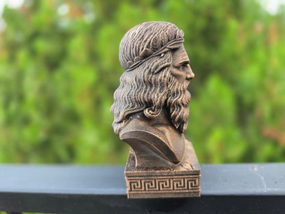 Zeus Bust Greek Mythology Decorative Sculpture - Shopthatapp.ca