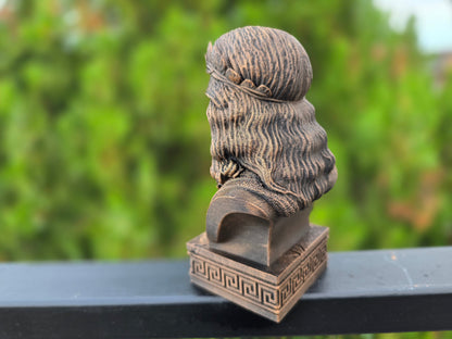 Zeus Bust Greek Mythology Decorative Sculpture - Shopthatapp.ca