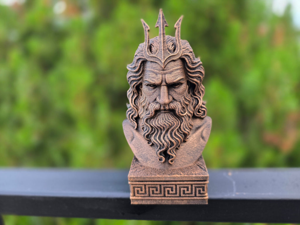 Poseidon Bust Sculpture – Greek Mythology Series