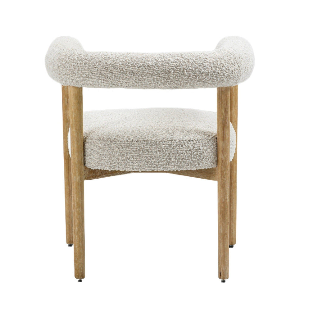 Svea Boucle Dining Chair - Cream - Www.Shopthatapp.ca