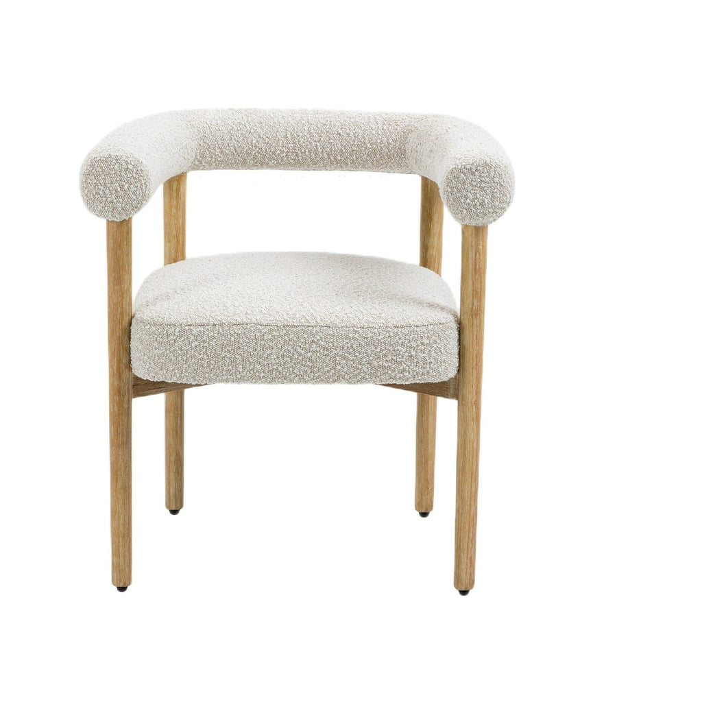 Svea Boucle Dining Chair - Cream - Www.Shopthatapp.ca