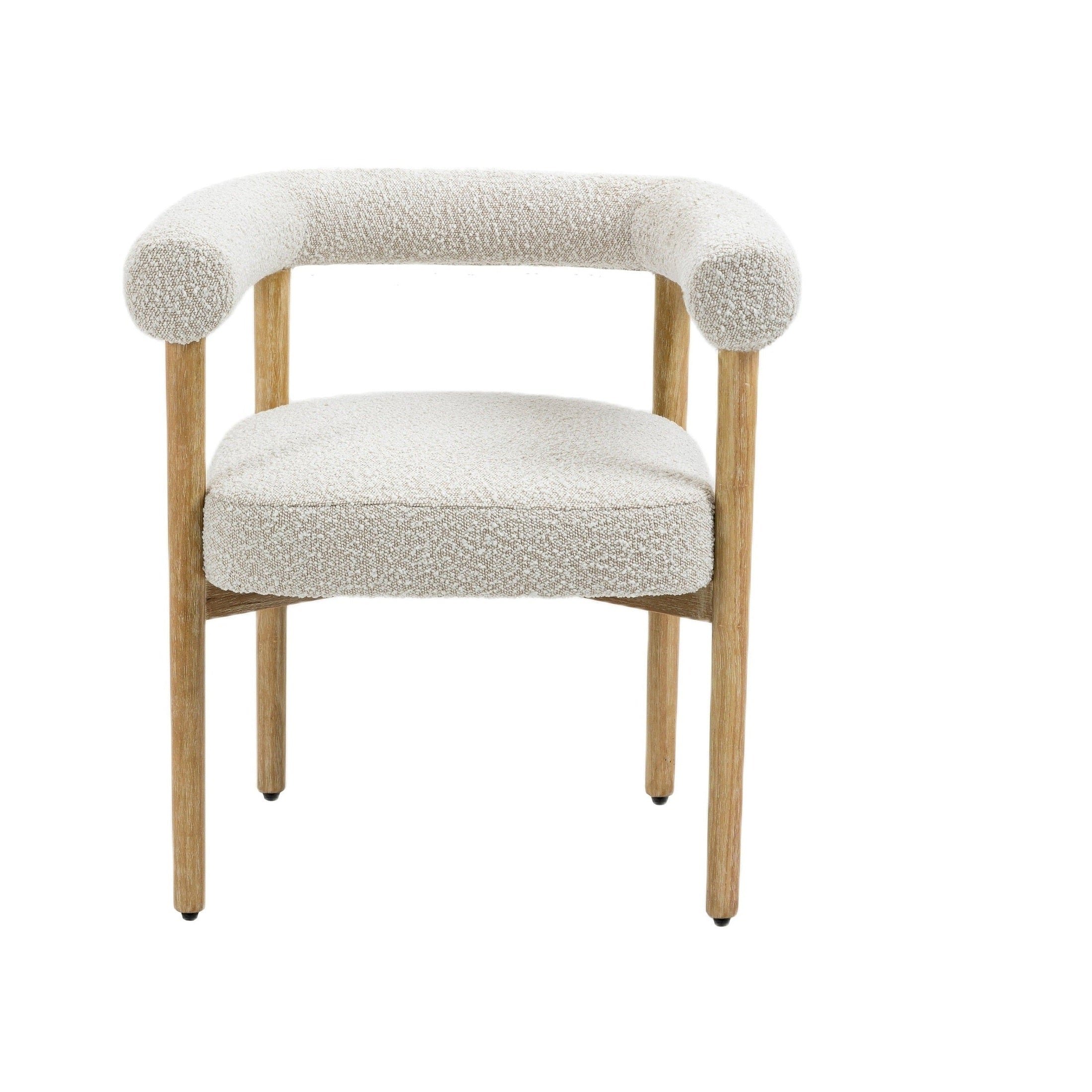 Svea Boucle Dining Chair - Cream - Www.Shopthatapp.ca