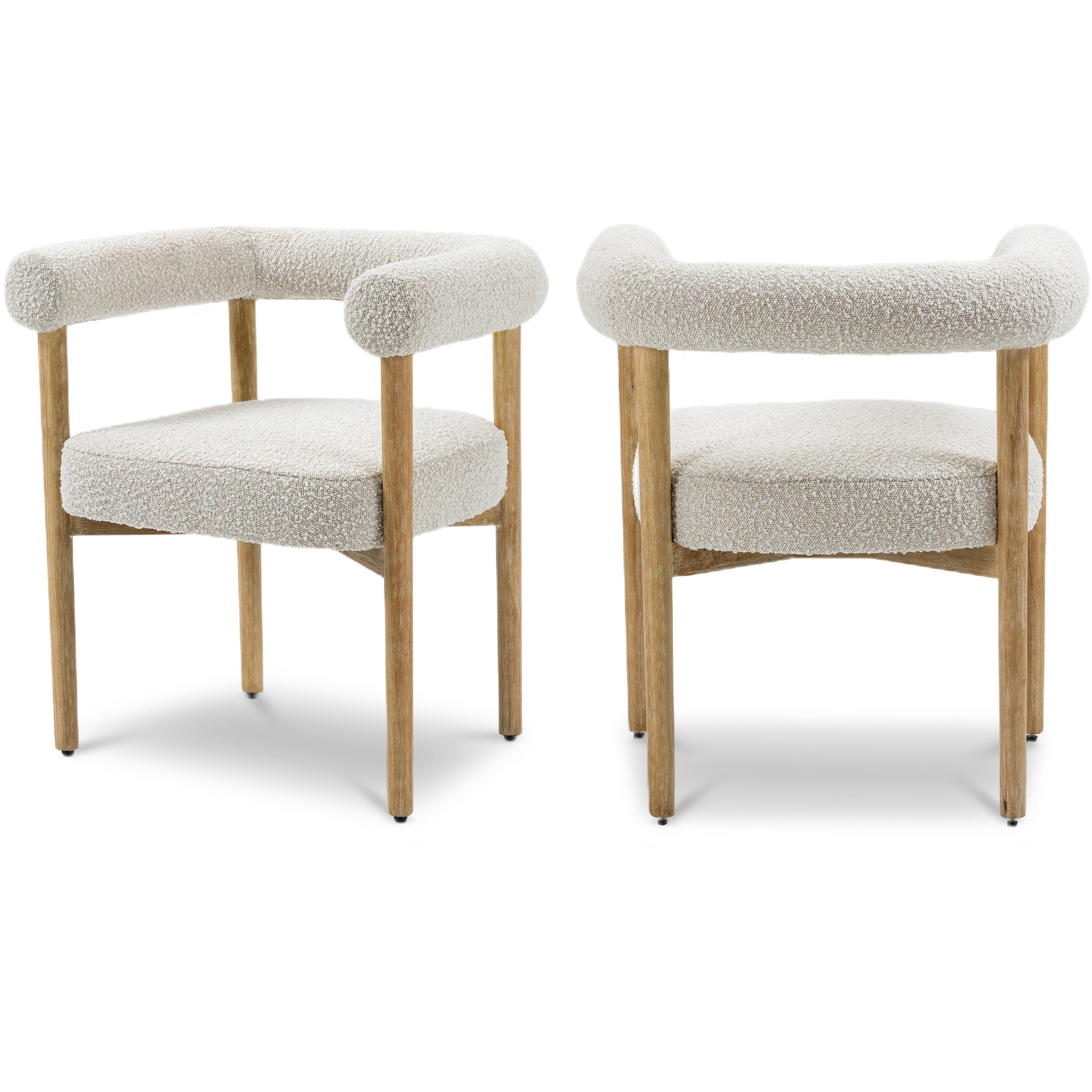 Svea Boucle Dining Chair - Cream - Www.Shopthatapp.ca
