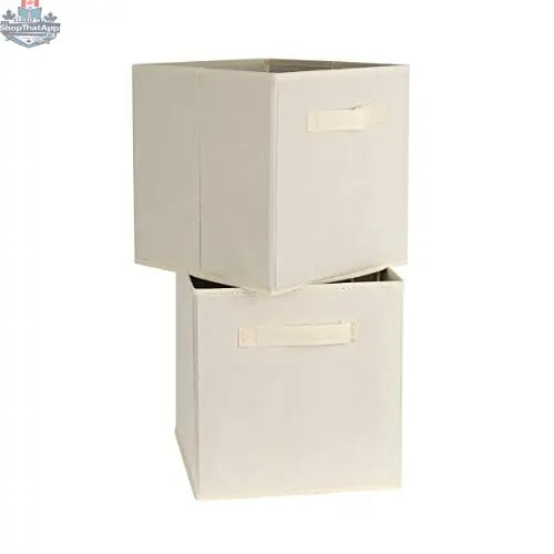Six foldable storage bins organizer cubes in various colors, designed for closet and home organization.