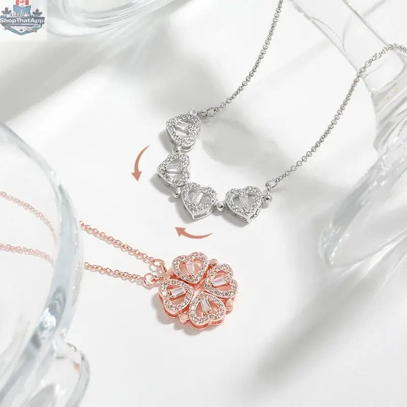 Elevate Your Style with the Clover Heart Pendant Necklace - Shopthatapp.ca