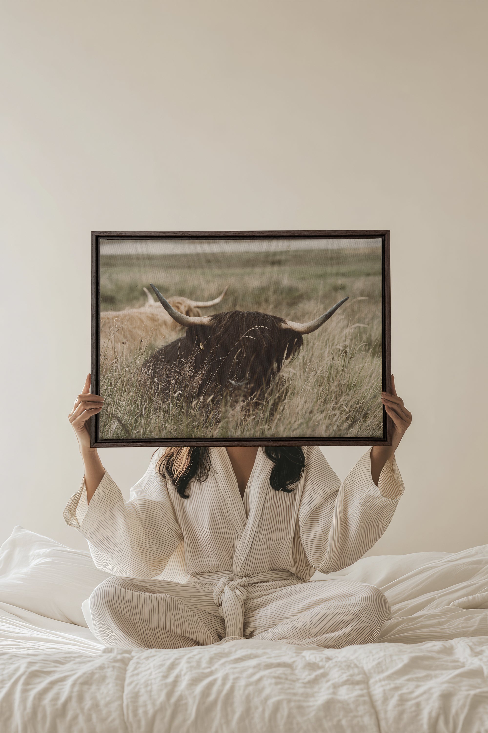 HIGHLAND SPIRIT - Route du Village Canvas Art - Oeuvre sur toile étirée