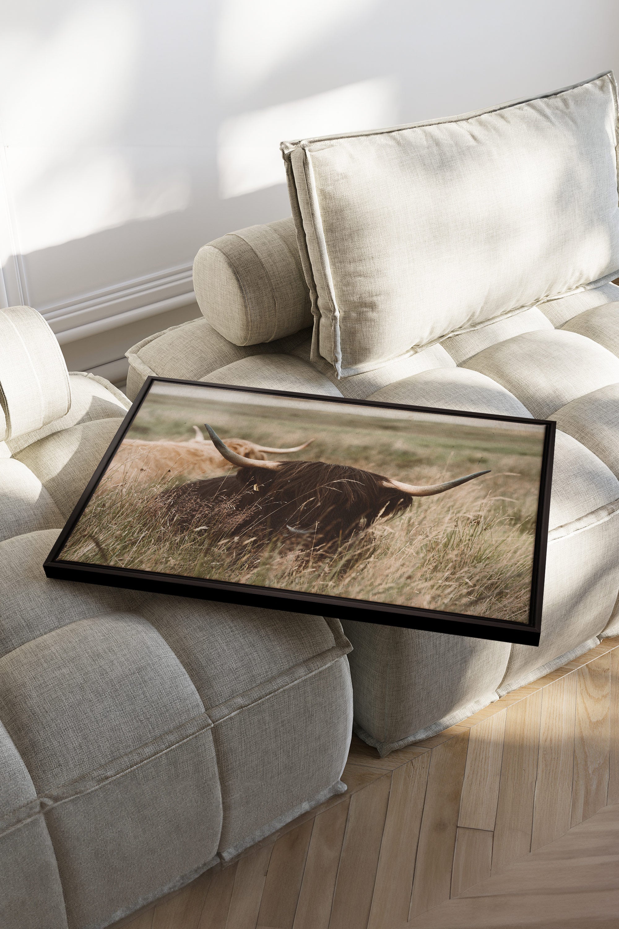 HIGHLAND SPIRIT - Route du Village Canvas Art - Oeuvre sur toile étirée