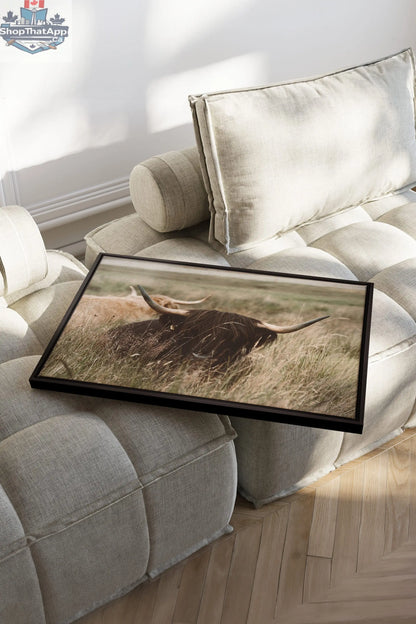 HIGHLAND SPIRIT - Route du Village Canvas Art - Oeuvre sur toile étirée - Shopthatapp.ca