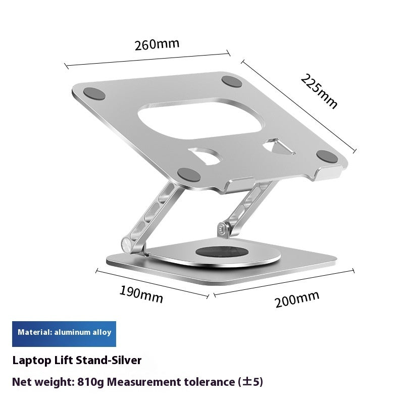 360 Degree Rotating Aluminum Alloy Laptop Stand