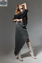Asymmetric Frayed Denim Skirt - Shopthatapp.ca