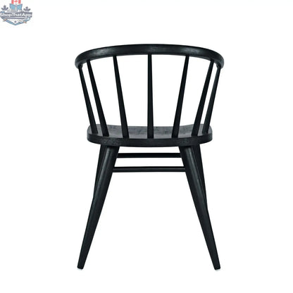 Black Fitz Dining Chair by Hygge Design House with sleek modern design and comfortable upholstered seat.