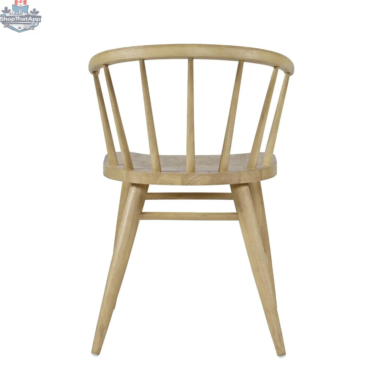Hygge Design House Fitz dining chair with wooden legs and upholstered backrest, modern and stylish for contemporary dining rooms.