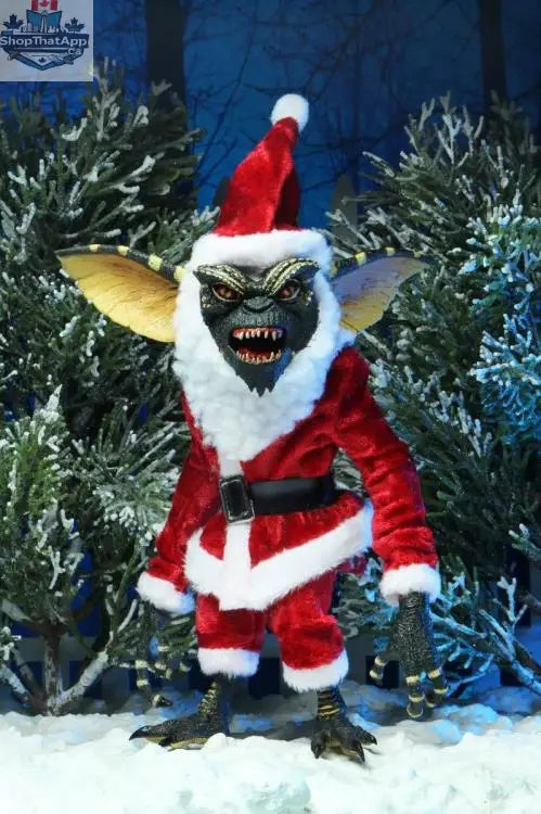 Neca Gremlins action figure two-pack featuring Santa Stripe and Gizmo editions, collectible Toy Snowman toys, detailed and poseable.