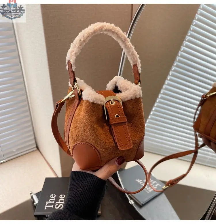 Crossbody Bags Women Shoulder Bag Casual Retro Plush Bag Versatile Plush Designer Bags Purse And Handbags Female Bags - Shopthatapp.ca