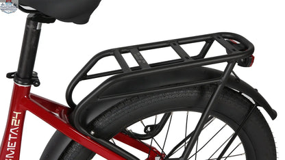 E-Vélo EUNORAU QUEBEC META24 1.0 electric bicycle with sleek frame and performance components, ready for riding.