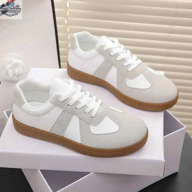 Retro Casual Sports Shoes Womens Flat Sneakers Single-layer Shoes - Shopthatapp.ca