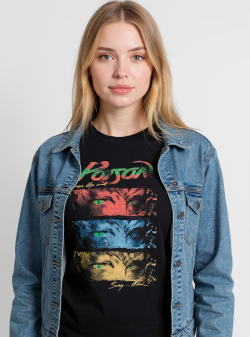 Poison - Eyes T-Shirt (Black) - Www.Shopthatapp.ca