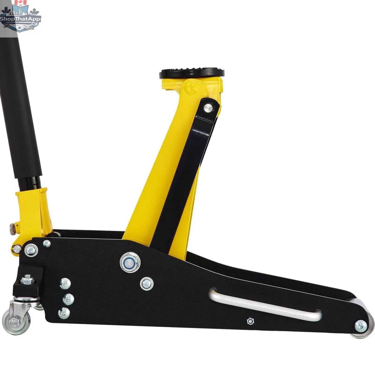 Aluminum steel 1.5 ton low profile racing car jack with dual lift design, ideal for quick vehicle maintenance.