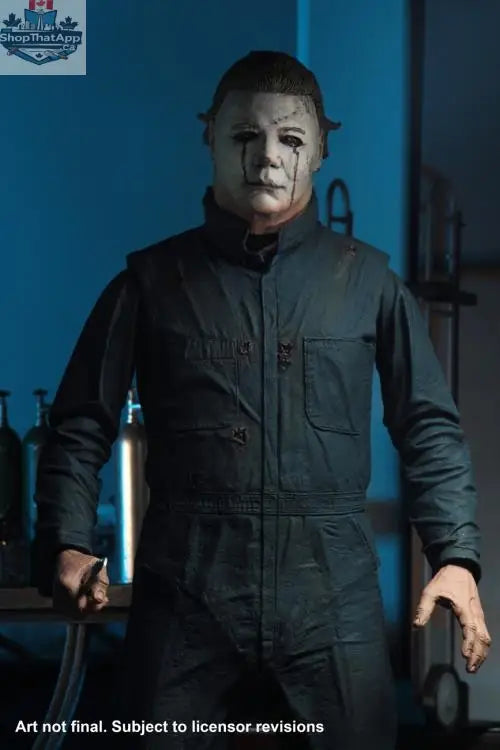 Toy Snowman Halloween II Michael Myers collectible action figure with detailed costume and mask, perfect for horror fans.