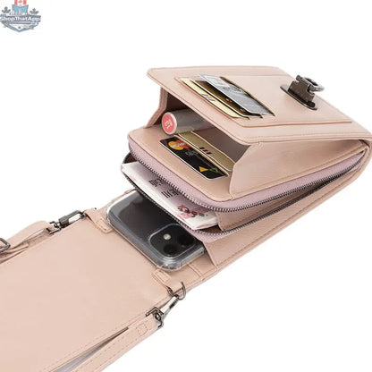 Rivet Design Shoulder Bags Mobile Phone Handbag Solid Color Crossbody Bags Women - Shopthatapp.ca