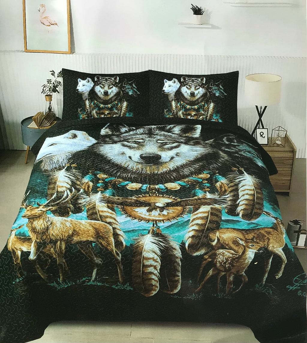 Kingdom of the North 3 Piece Quilt Set
