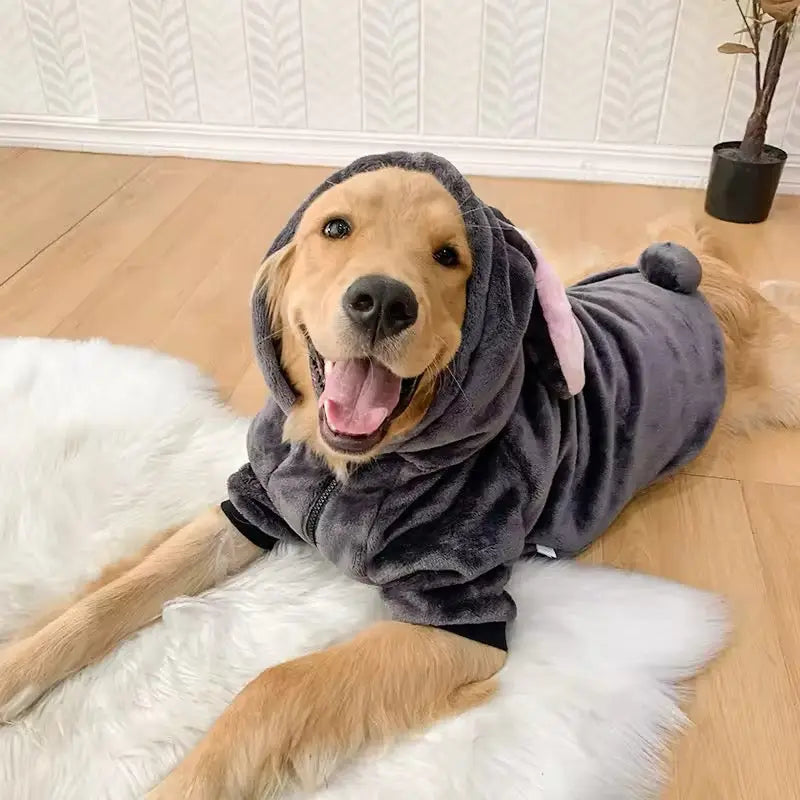 Grey Easter Bunny Dog Hoodie - Perfect Easter Outfit for Your Pet - Shopthatapp.ca