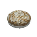 White Rattan Henna Box - Stylish Round Storage Solution - Shopthatapp.ca