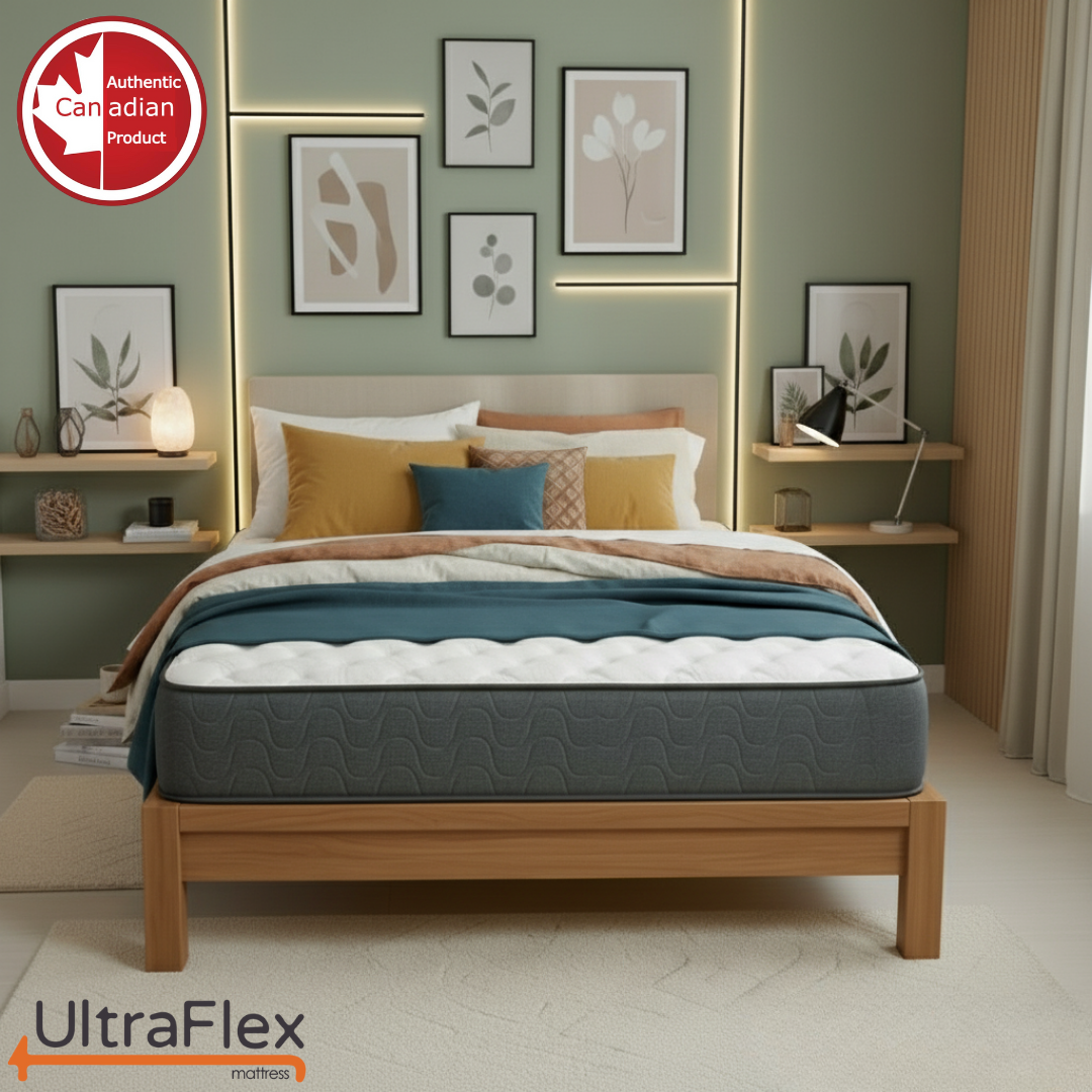 UltraFlex® HERCULES Firm Orthopedic Mattress – Cooling Gel, High-Density Soy Foam, Spinal Care | CertiPUR-US® | Made in Canada - Shopthatapp.ca