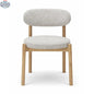 Hygge Design House Orazio dining chair with wooden legs and upholstered seat, modern and stylish for dining rooms