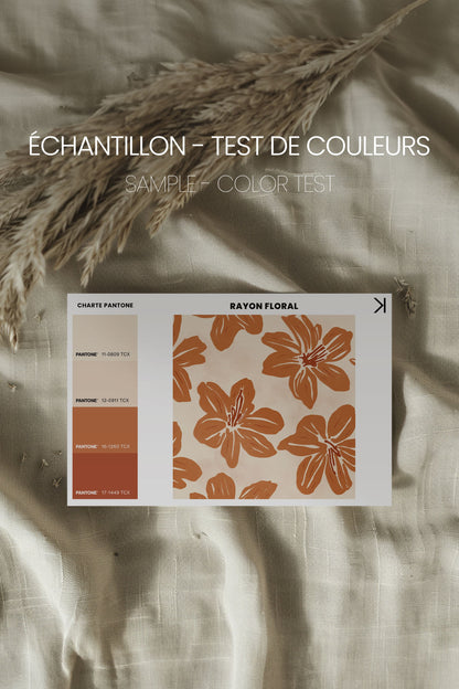 RAYON FLORAL - Oeuvre sur toile étirée pour une décoration intérieure contemporain - Shopthatapp.ca