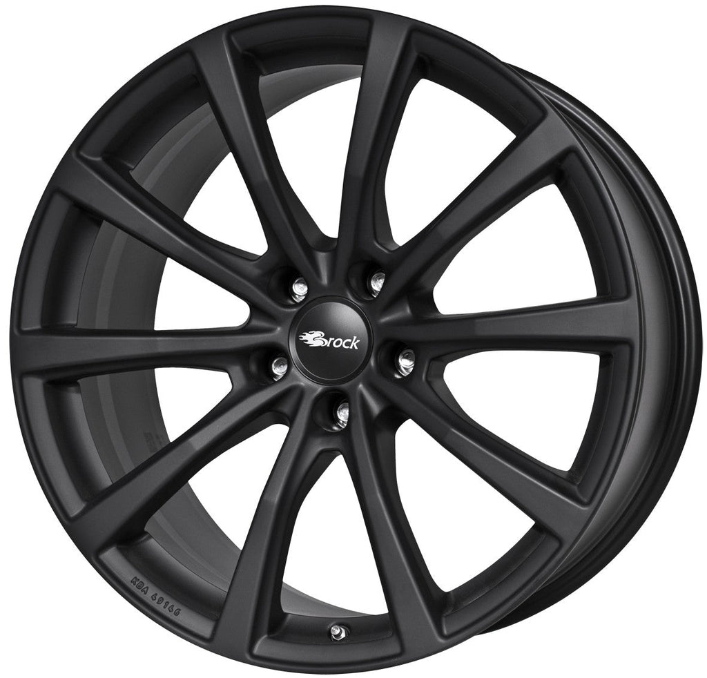 Tesla Model 3 Highland 19 Zoll Winterkomplettrad Brock B32 Schwarz Klar Matt (4 Stück) SR, LR
