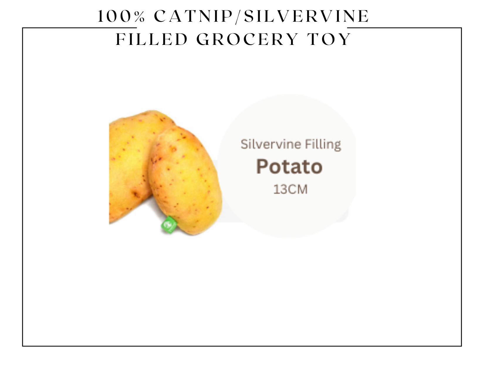100% Silvervine Catnip Cuddle Toy - Grocery Shaped Plush for Cats - Shopthatapp.ca