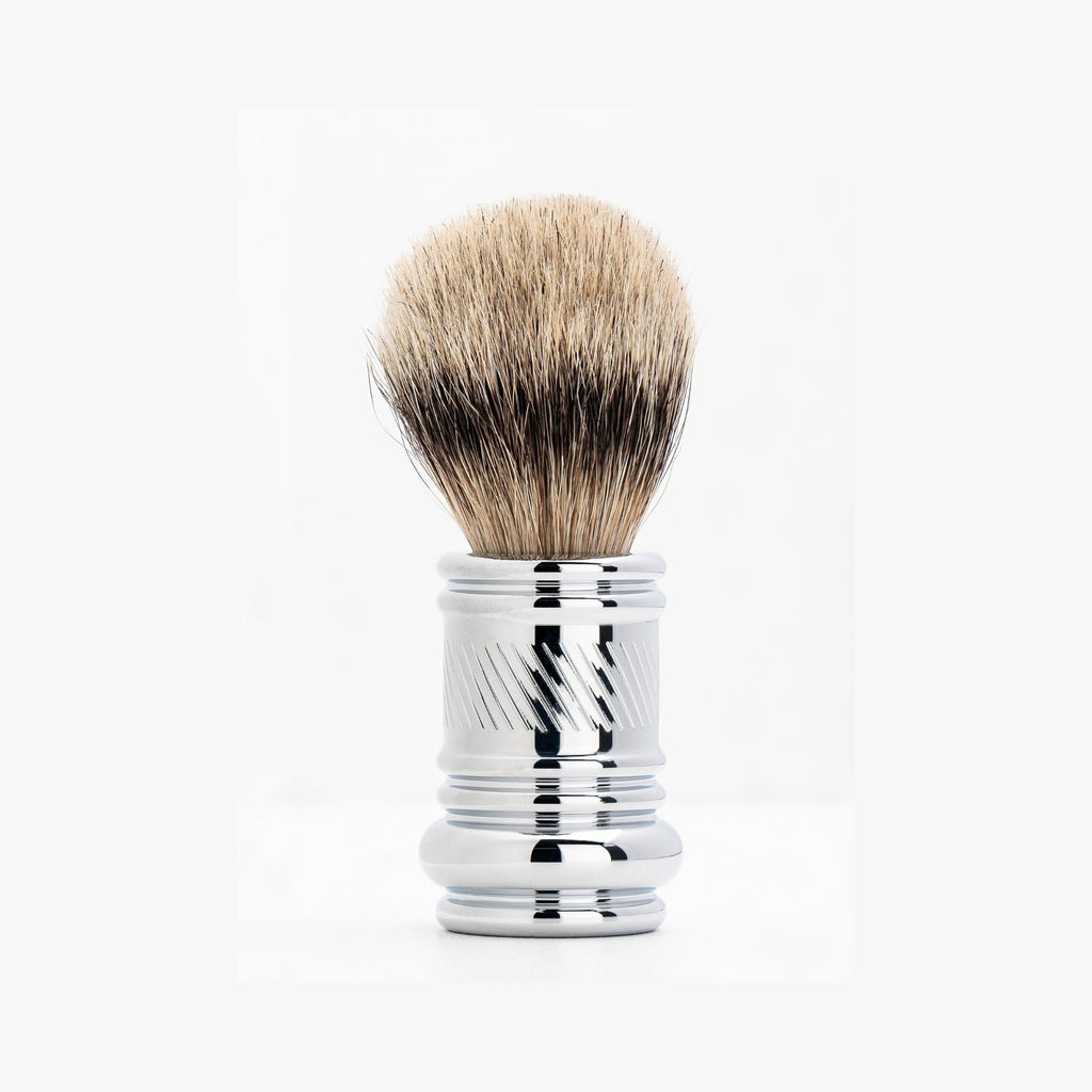 Ombre Mesh Dress for Stylish and Chic Occasions with Merkur Badger Hair Shaving Brush